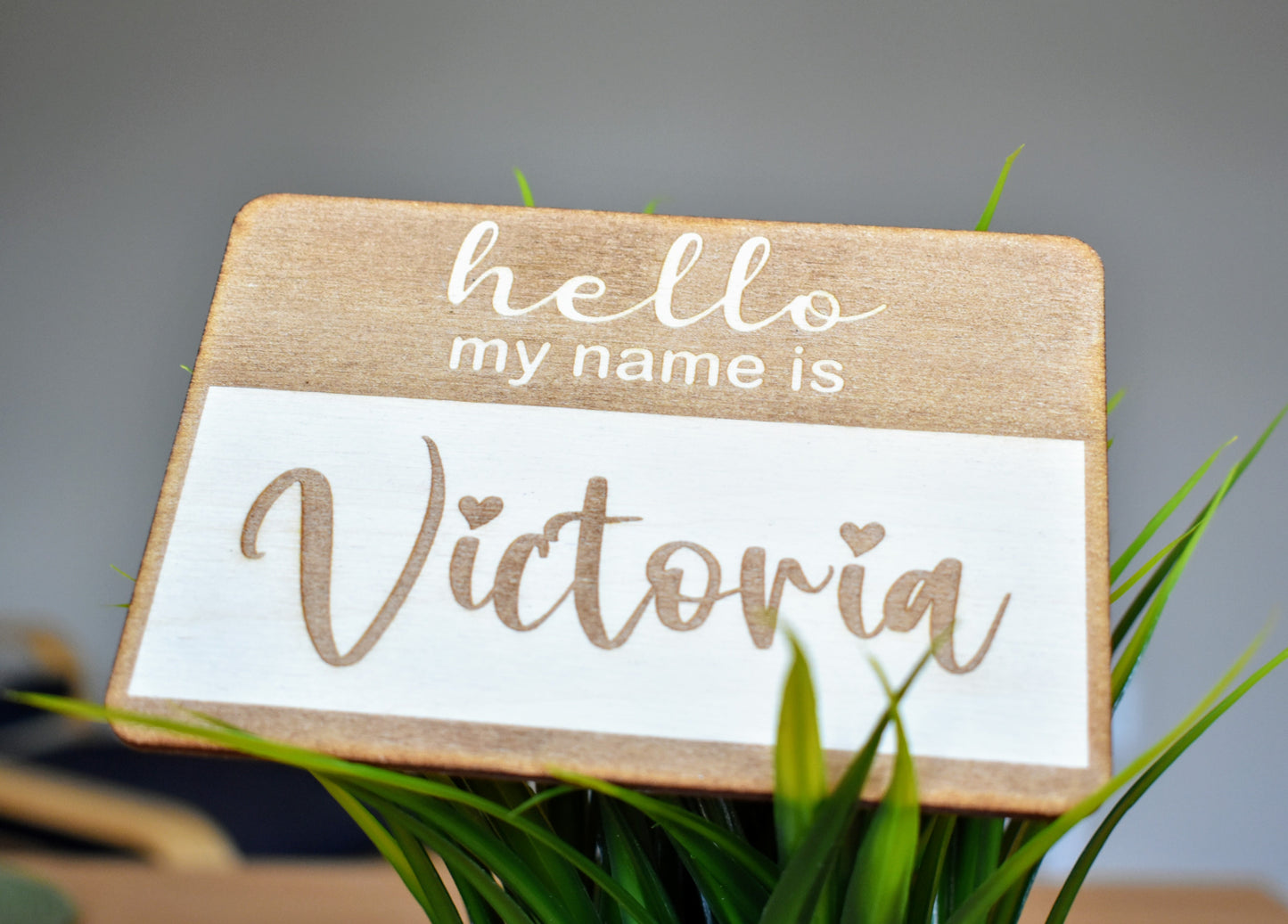 Hello Baby Birth Announcement Name Tag