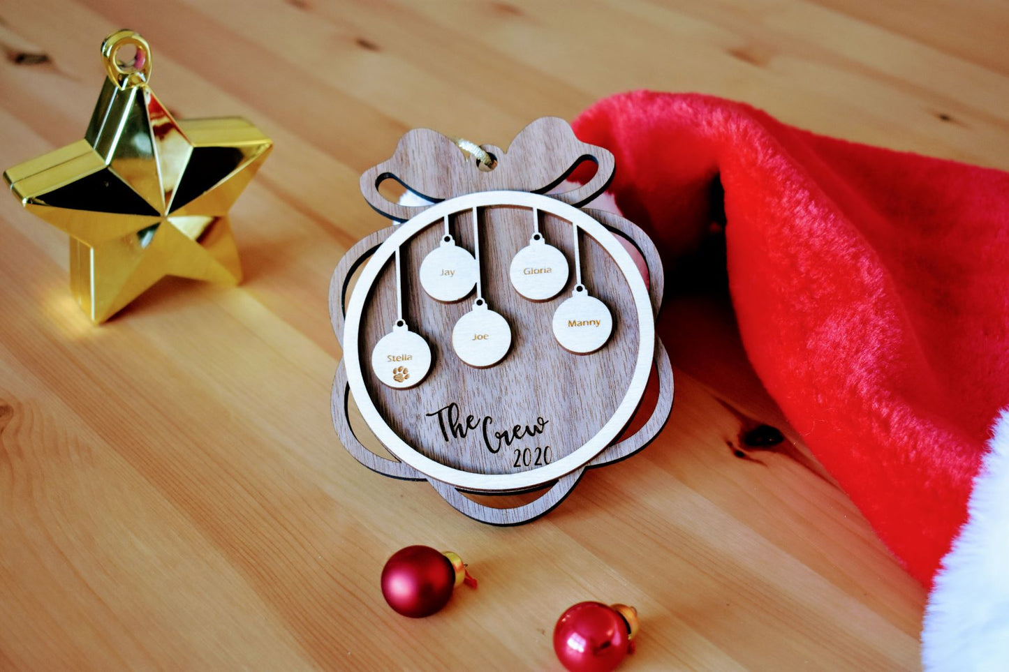 Personalized Christmas Family Tree Ornament
