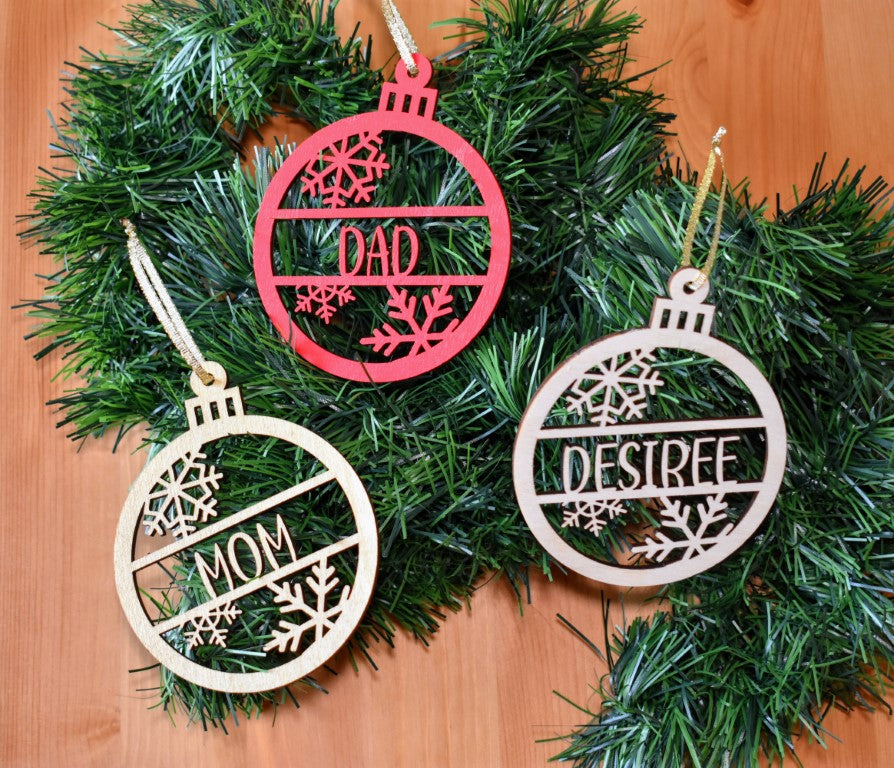 Personalized Christmas Tree Ornament with Name