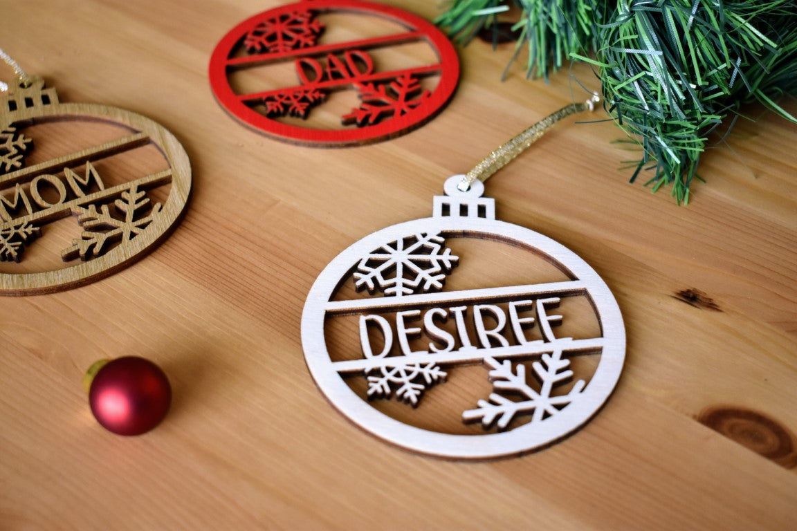 Personalized Christmas Tree Ornament with Name