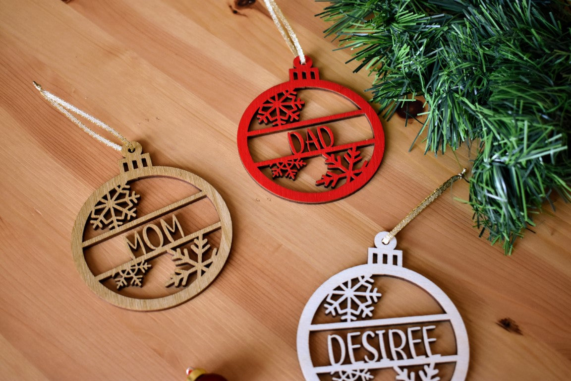 Personalized Christmas Tree Ornament with Name
