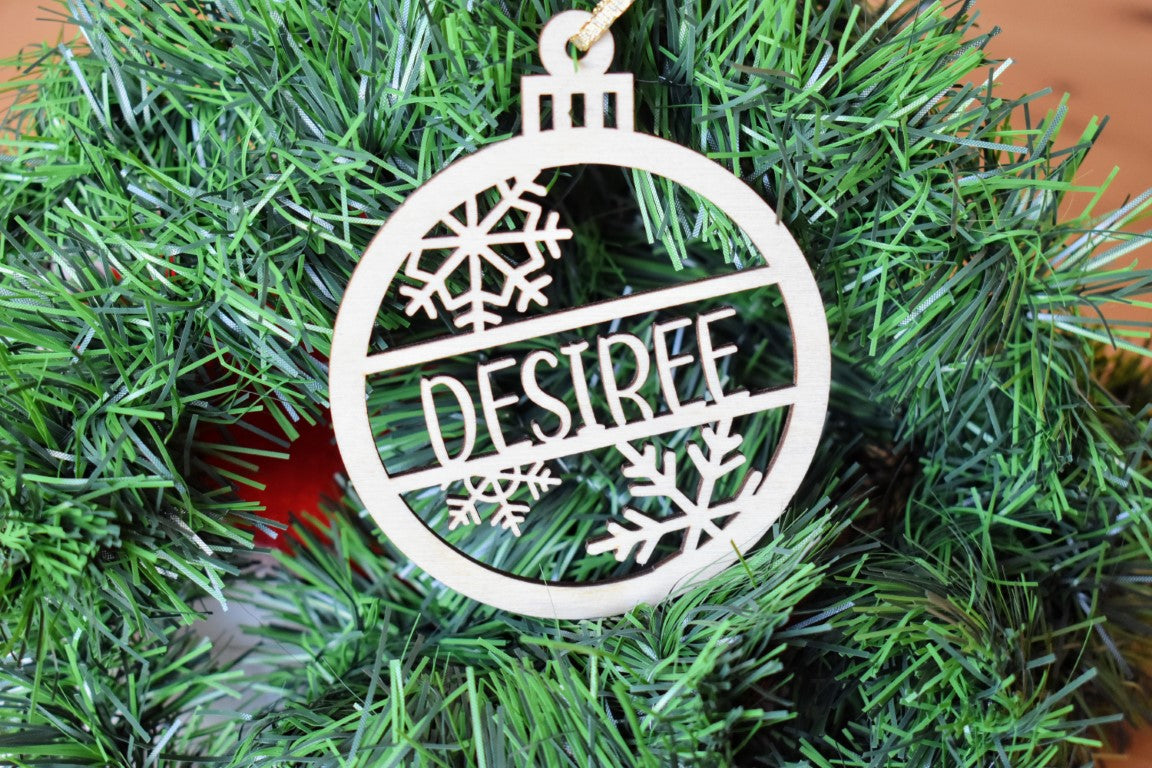 Personalized Christmas Tree Ornament with Name