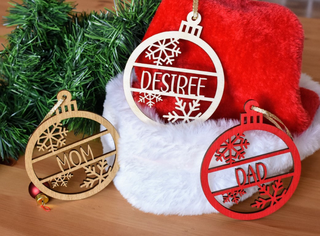Personalized Christmas Tree Ornament with Name