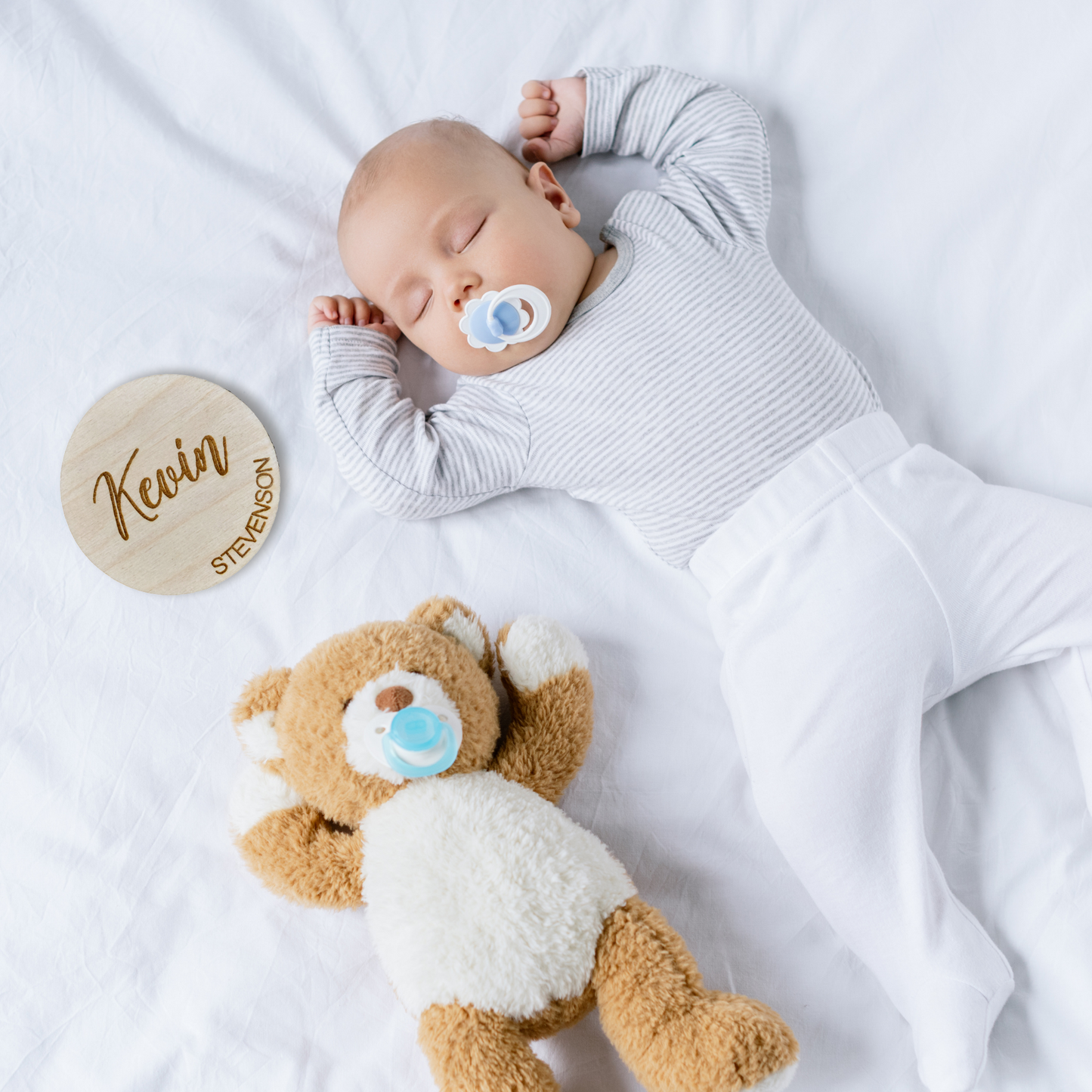 Engraved Baby Name Wooden Card