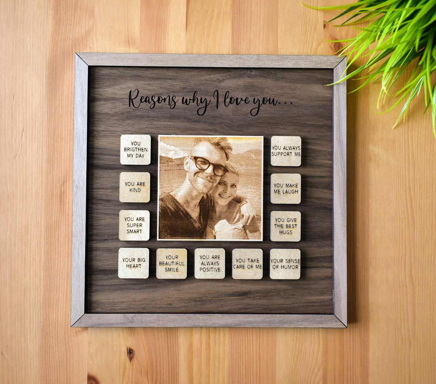 Personalized Engraved Portrait Gift with Messages