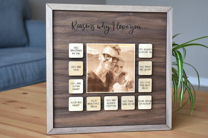 Personalized Engraved Portrait Gift with Messages