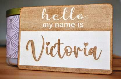 Hello Baby Birth Announcement Name Tag