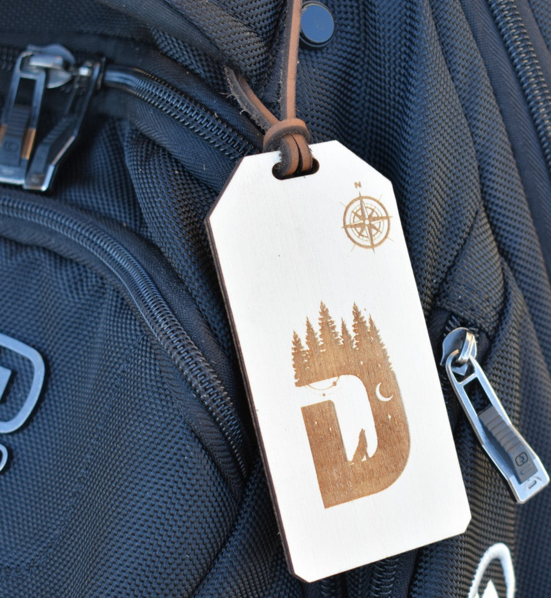 Personalized Wooden Luggage/Bag Travel Tag