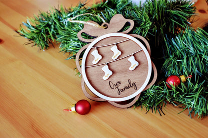 Personalized Christmas Family Tree Ornament