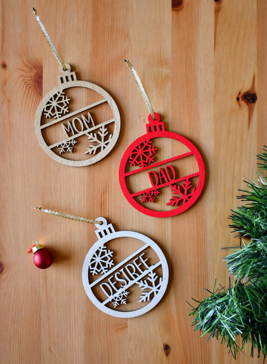 Personalized Christmas Tree Ornament with Name